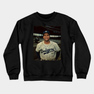 Roy Campanella in Los Angeles Dodgers Crewneck Sweatshirt